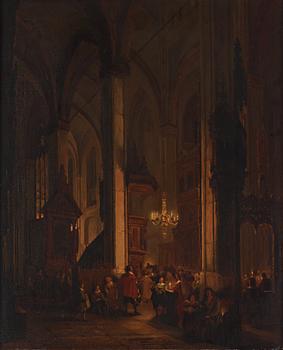 791. Georg Gillis Haanen, Interior of a church.