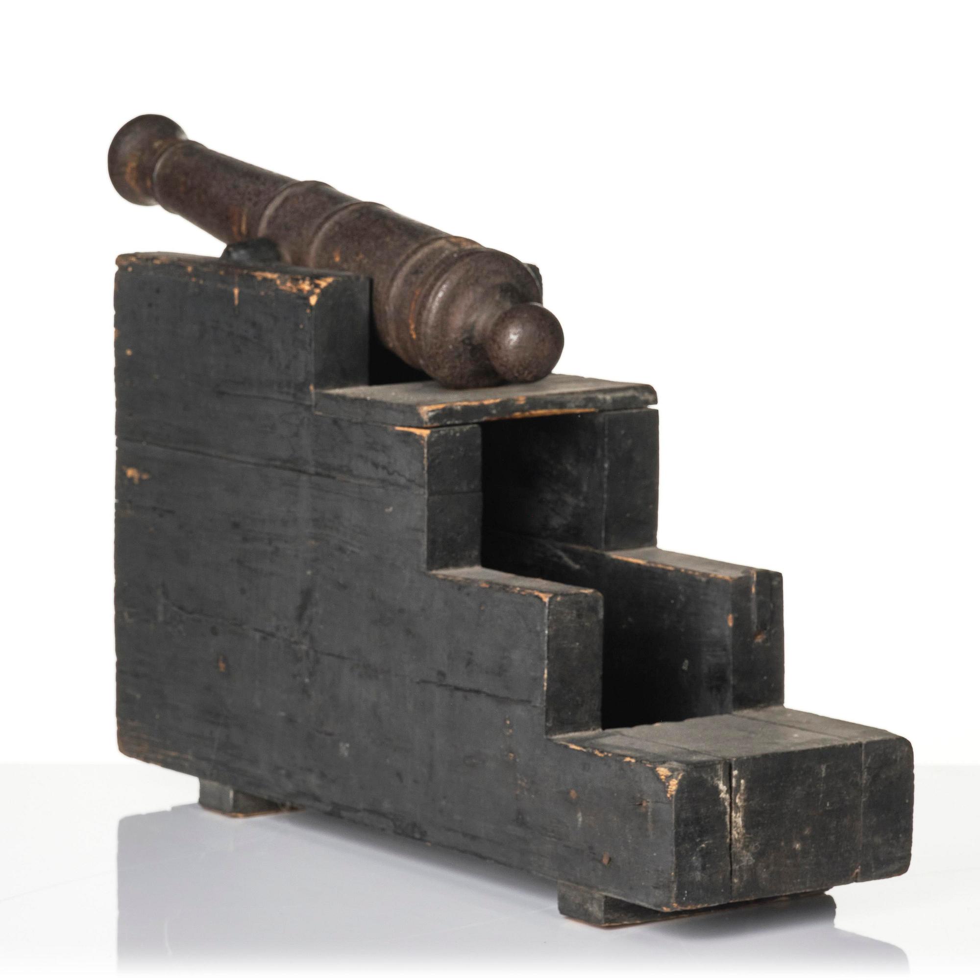 A pair of salute cannons, presumably 19th century.
