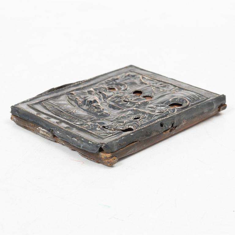 A Russian silver oclad, St Petersburg, 1801.