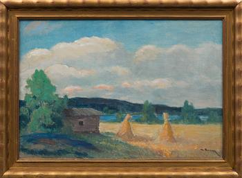 UUNO SOLDAN, öljy kankaalle, signeerattu.