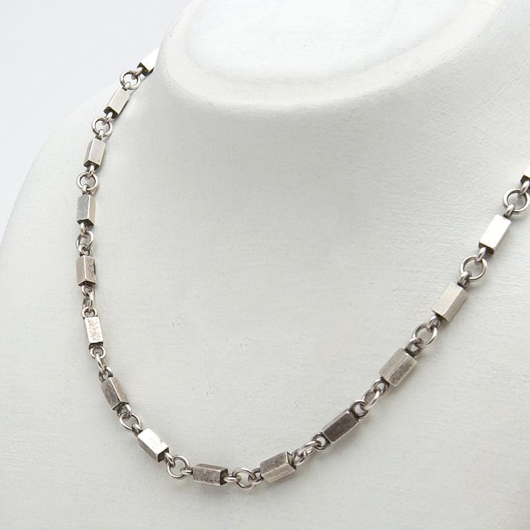 Wiwen Nilsson, Necklace, sterling silver, Lund, 1958.