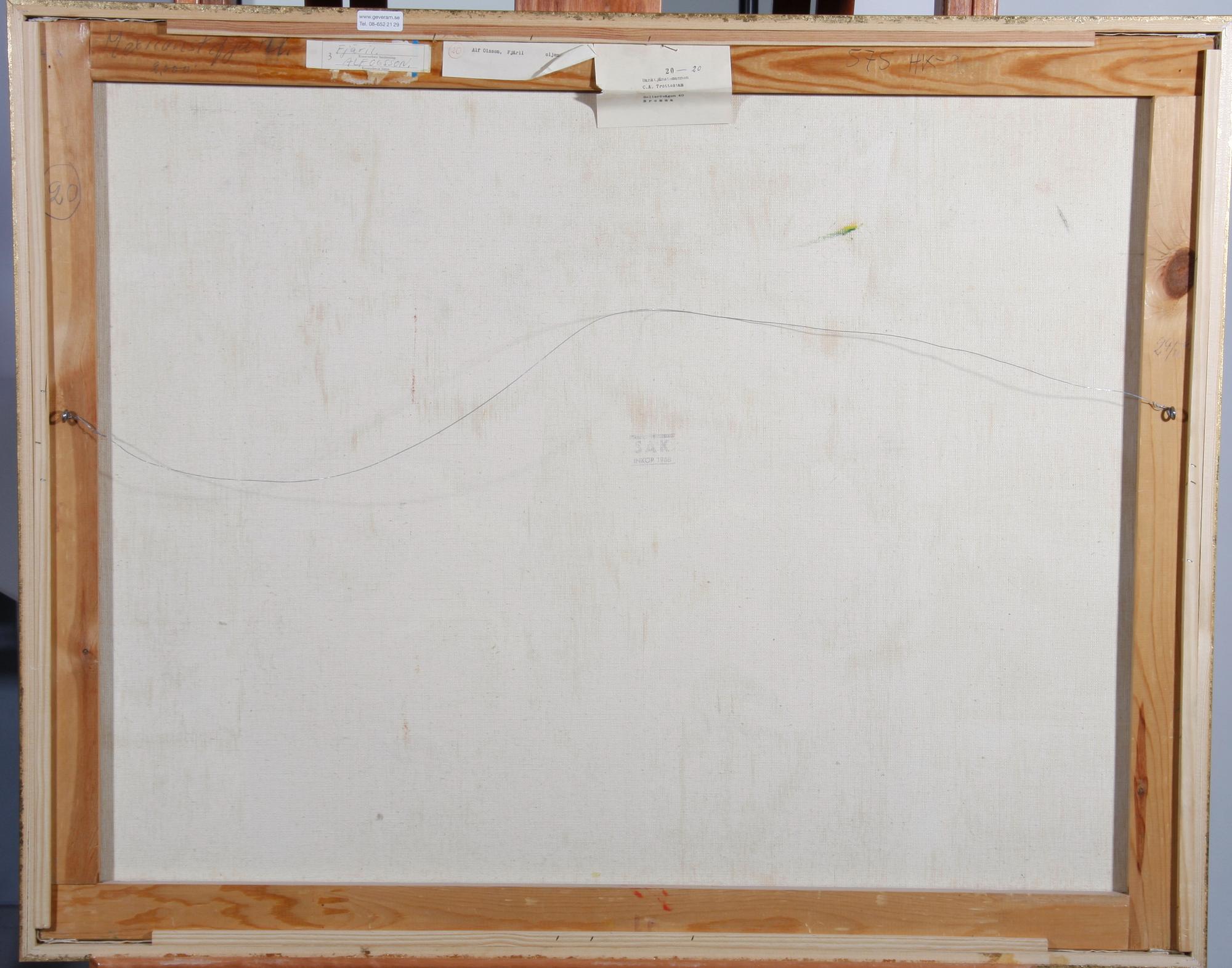 OLSSON, ALF. Olja på duk. Sign o dat 67.