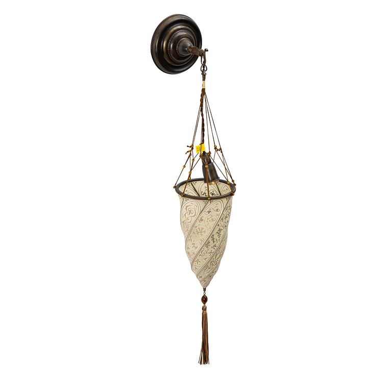Mariano Fortuny, a 'Scheherazade' wall lamp, Venetia Studium, Venice, Italy, 2008.