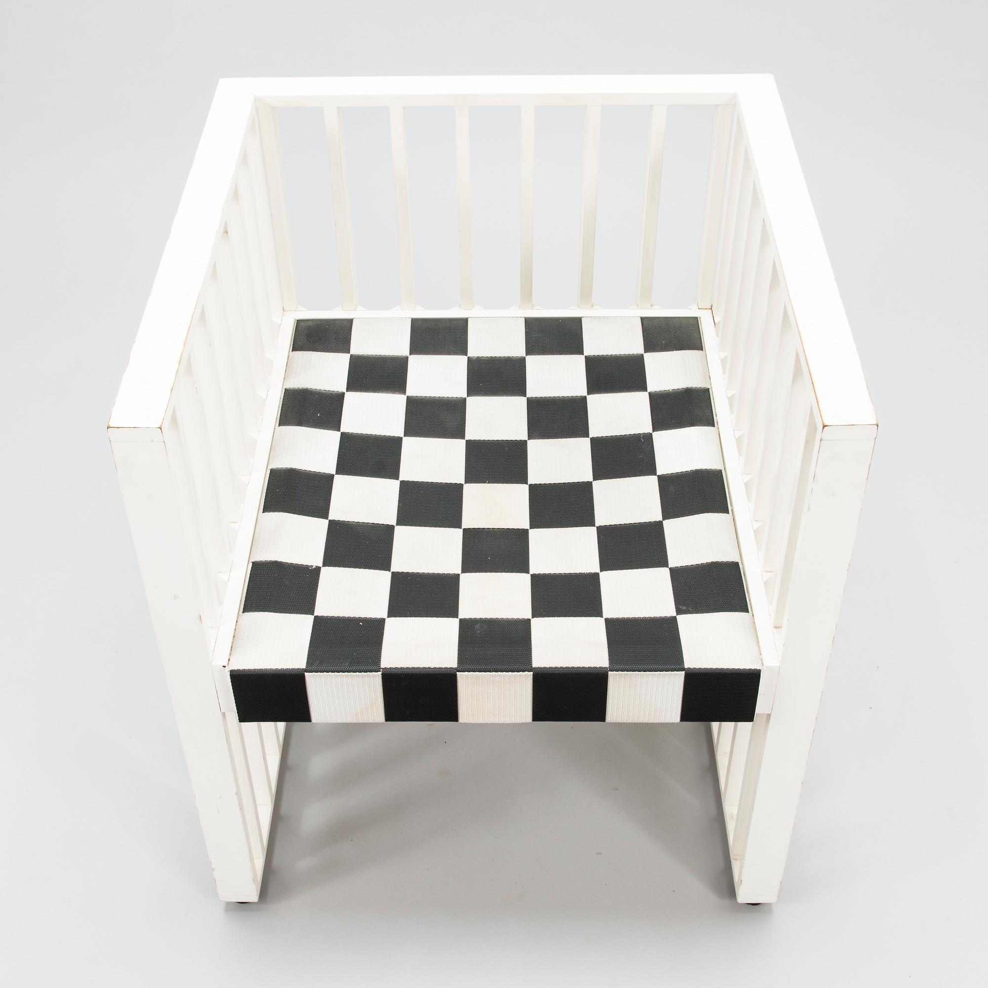 A KOLOMAN MOSER/JOSEF HOFFMANN, 'Purkersdorf' armchair from late 21th century for Wittmann.