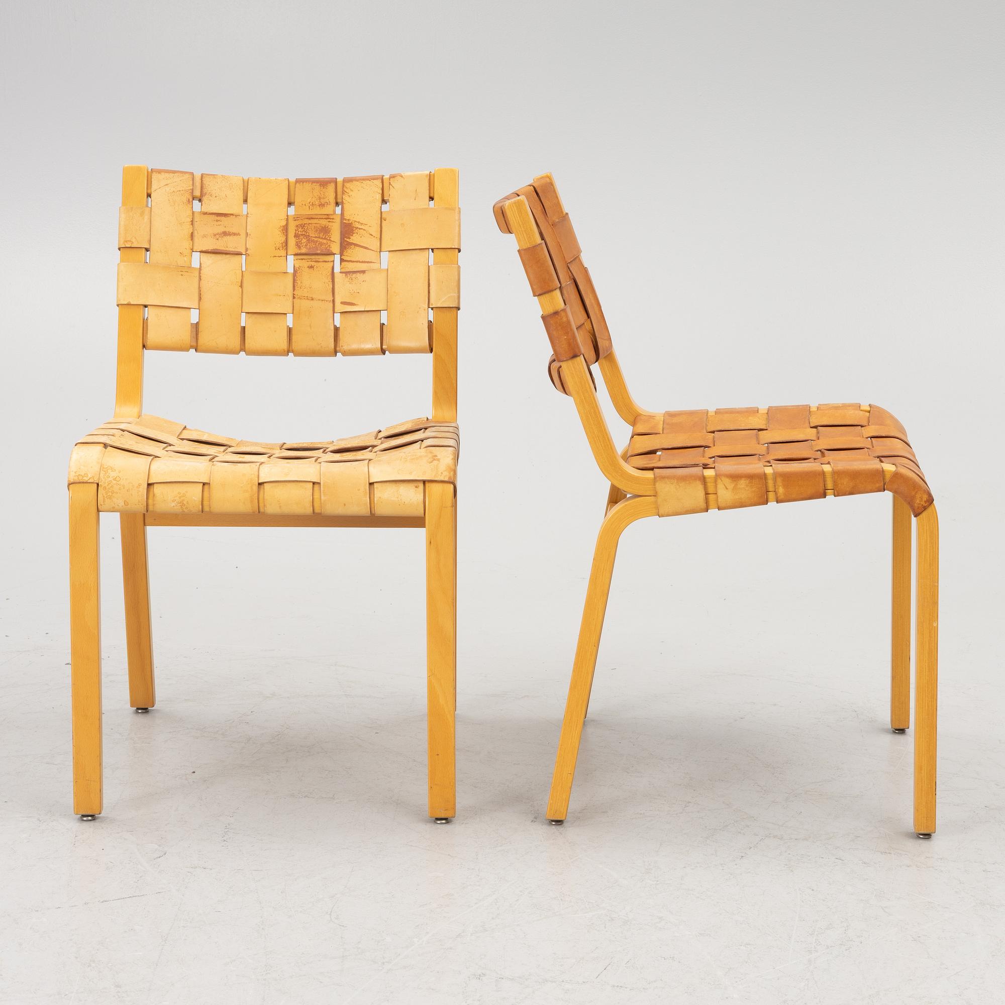 Five chairs, second half of the 20th Century.