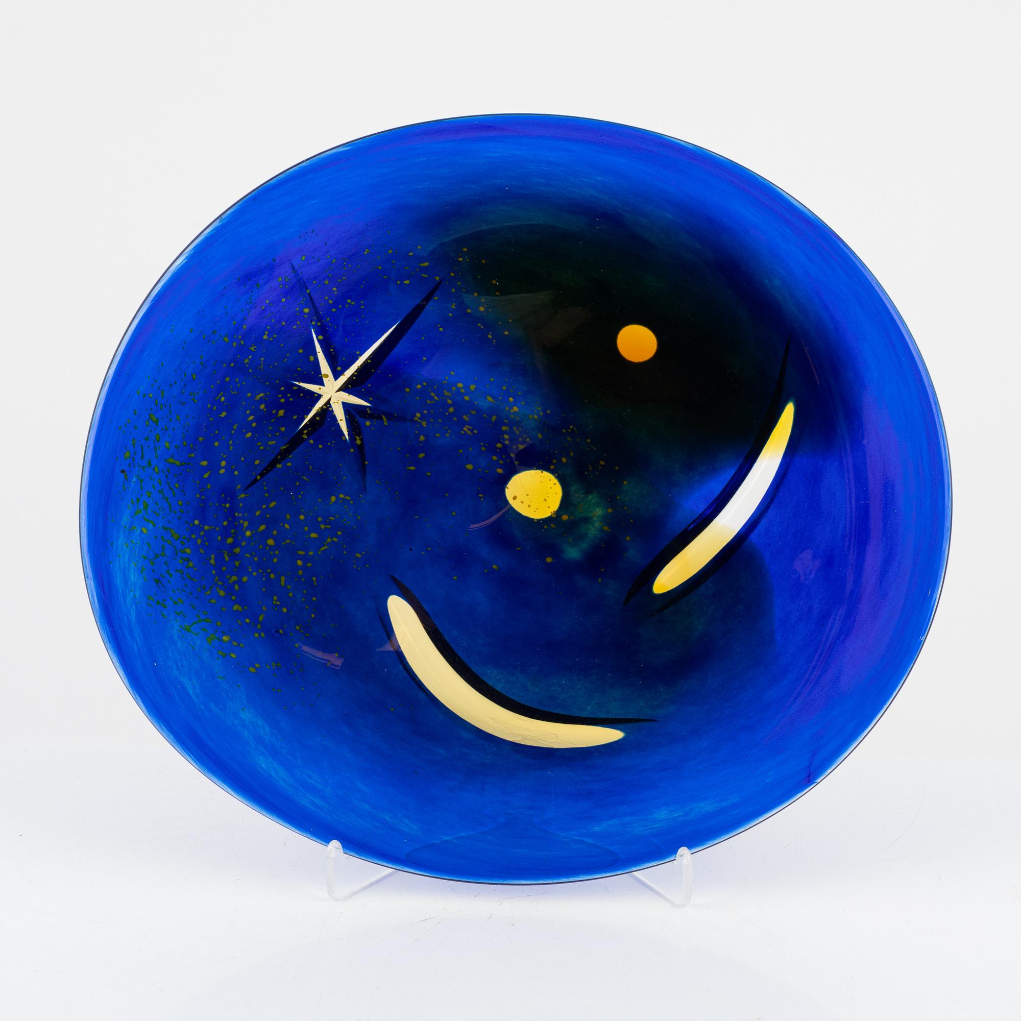 Göran Wärff, fat, unikt, Kosta Boda, signerat.