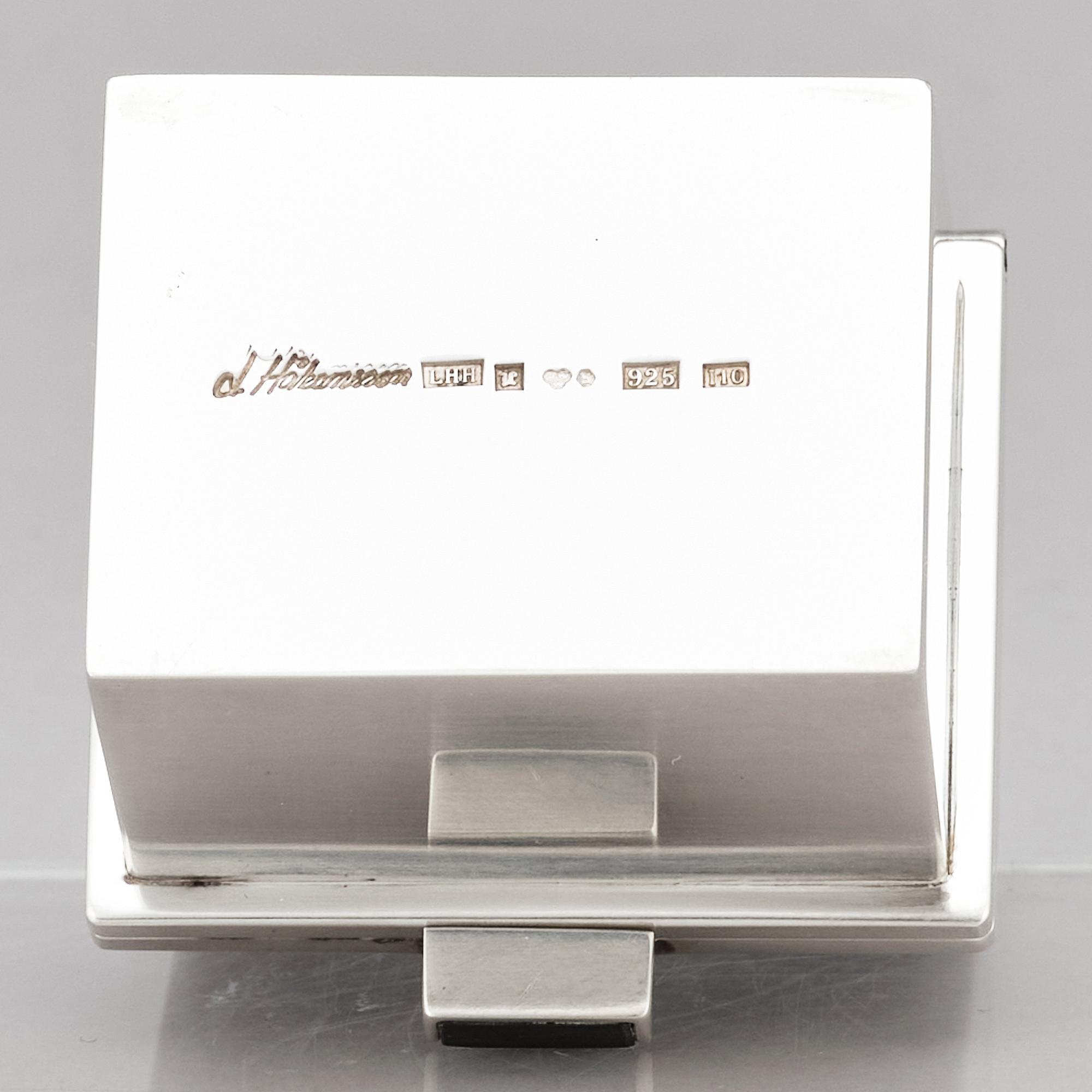 Lars Håkansson, a sterling silver box, Lund 1983.