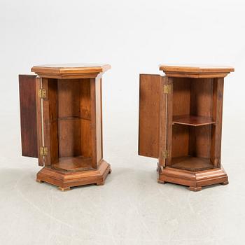 Side tables, a pair, early 20th century.