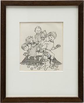 Ilon Wikland, Playing Children.