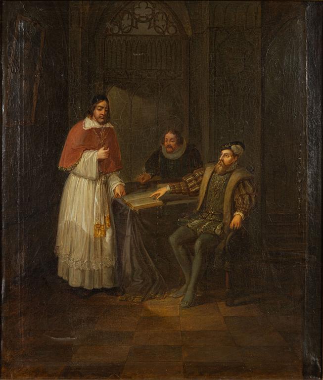 Pehr Emanuel Limnell, tillskriven, Gustaf Vasa och biskop Hans Brask.