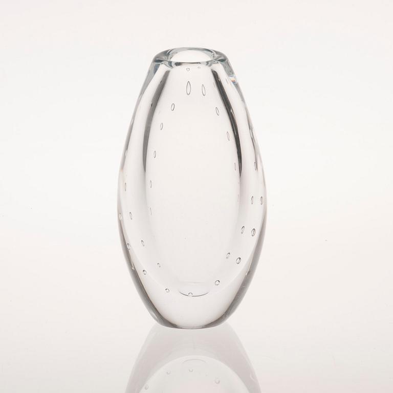 VAS, glas, "Pärlbandet", signerad G Nyman Nuutajärvi Notsjö, 1980-tal.