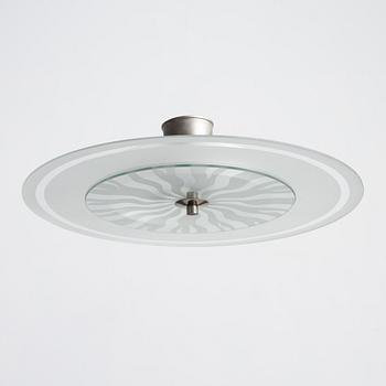 Simon Gate, a ceiling lamp, model "GD 668", Orrefors, 1930s.