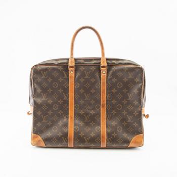 Louis Vuitton, "Porte-Documents Voyage", briefcase, box and dustbag.