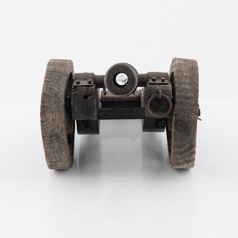 A cast iron canon, early 20th Century.