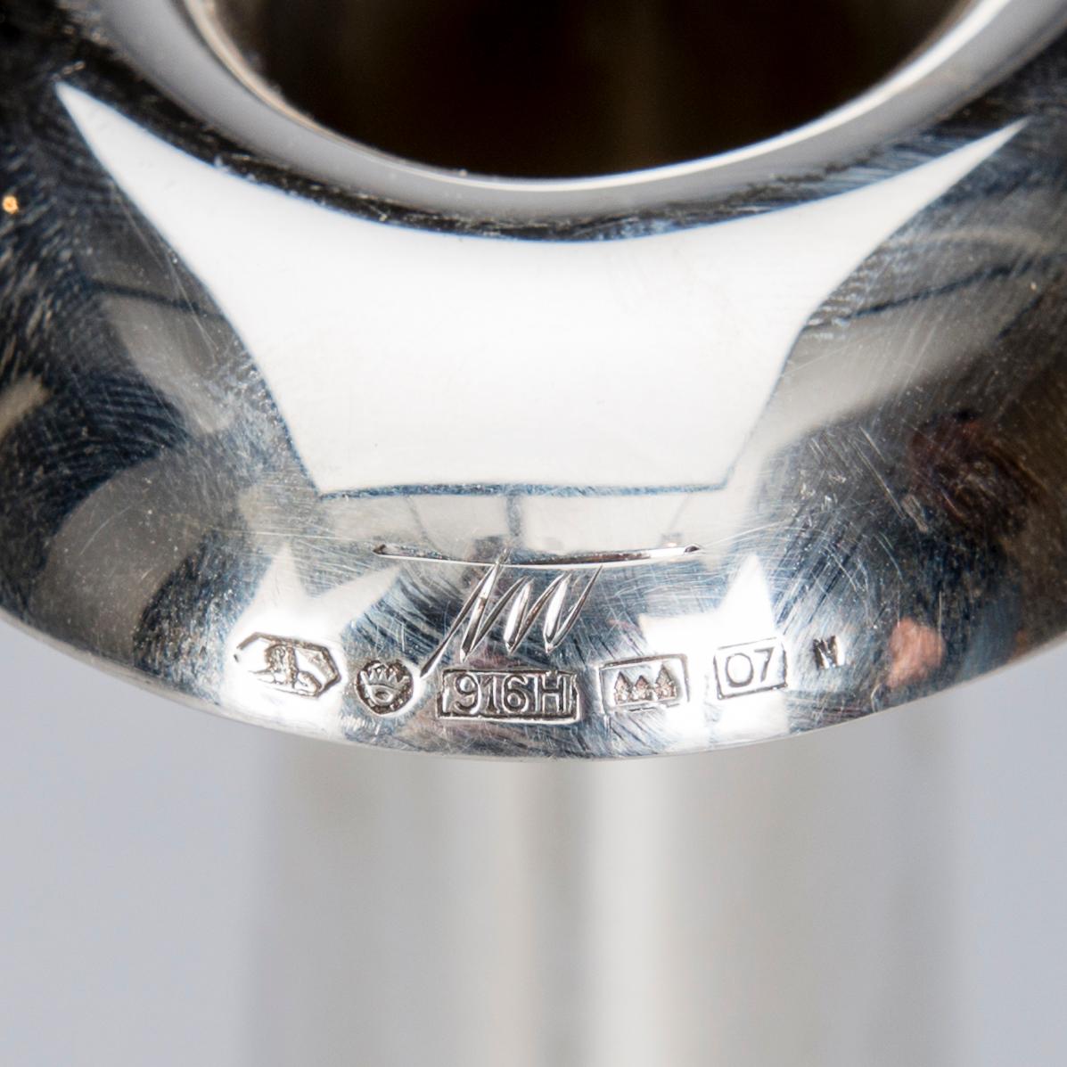 TAPIO WIRKKALA, VAS. Sign. TW. Silver 916. Kultakeskus, Tavastehus 1957.