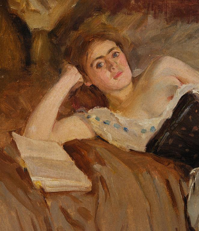 Nils Forsberg d y, Läsande ung kvinna.