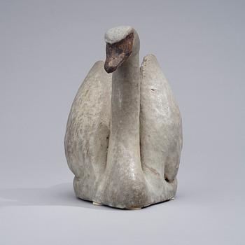 MIKAEL SCHILKIN, A CERAMIC SCULPTURE. Swan.