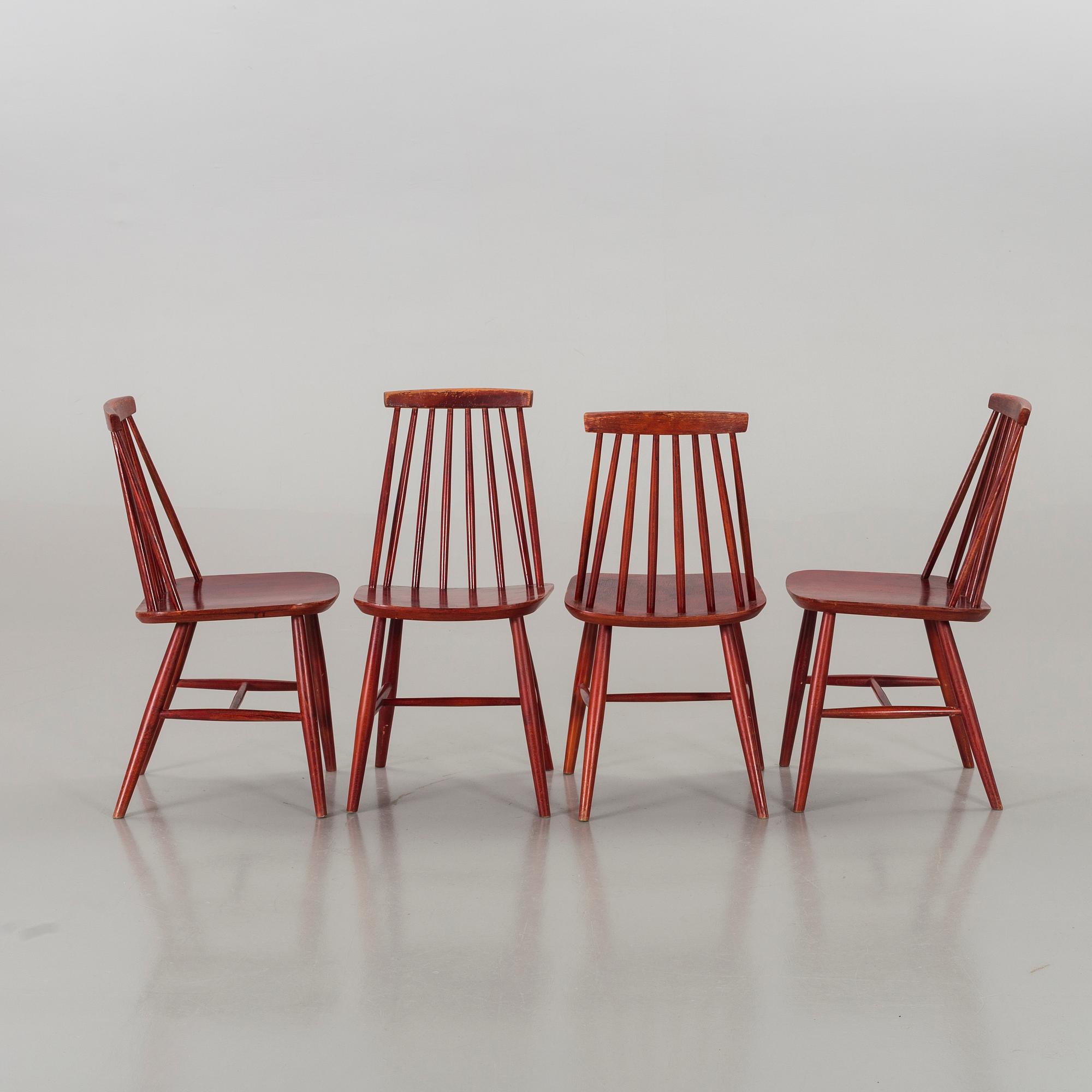 PINNSTOLAR, 4 st, "Tellus", IKEA, 1960-70-tal.