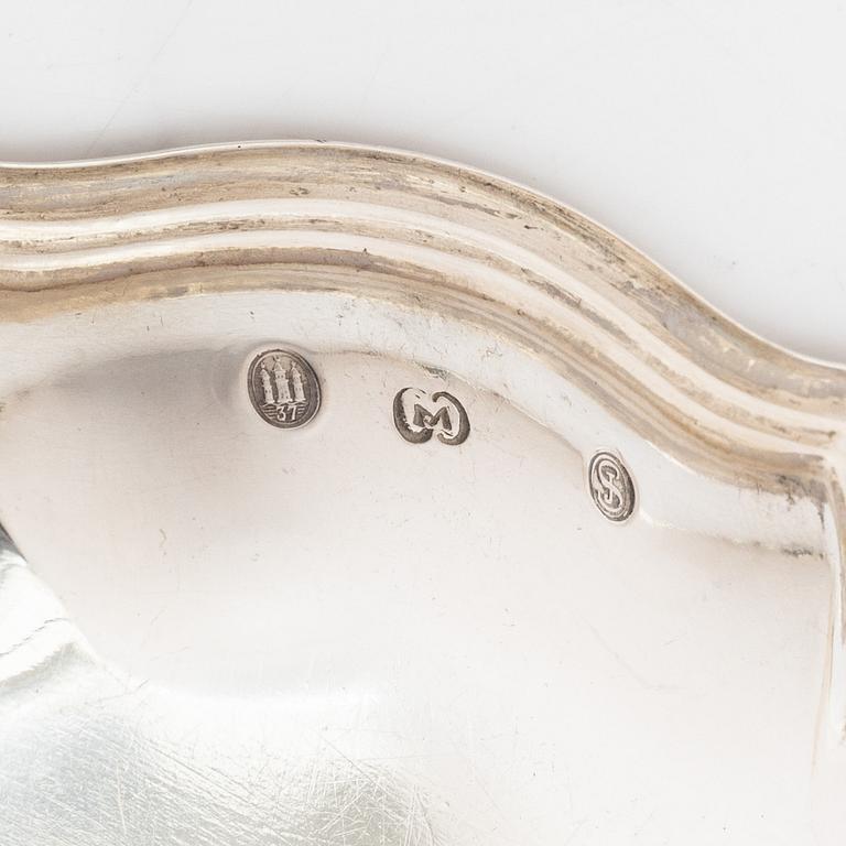 Coasters, 11 st, silver, Danmark, 1925-38.