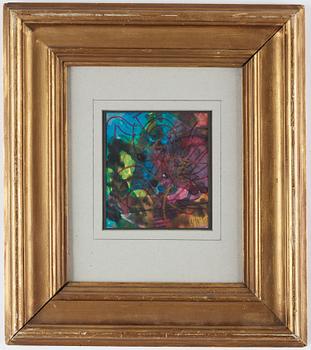 NELL WALDEN, mixed media on print, signed and dated-71.