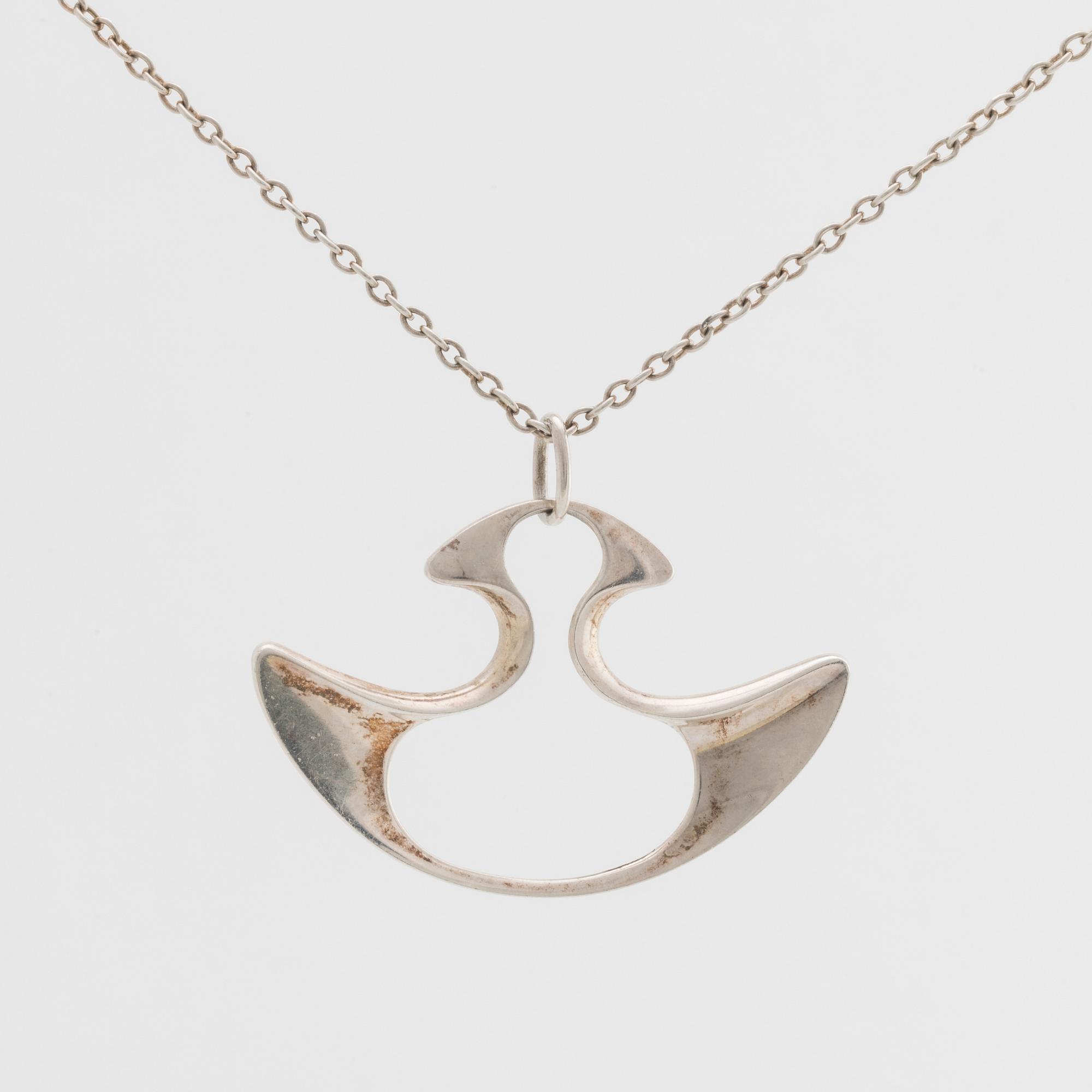 HENNING KOPPEL, silver, halsband för Georg Jensen, 1970-tal.
