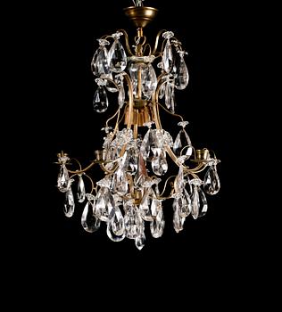 LJUSKRONA, barockstil, 1900-talets första hälft, höjd ca 55 cm.