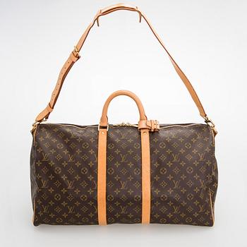 Louis Vuitton, A Monogram 'Keepall 55 Bandoulière' Weekend bag.