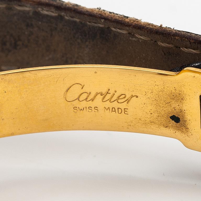 Cartier, Vermeil, wristwatch, 24 mm.
