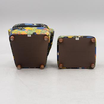 Josef Frank, armchair with footstool, model 336, Svenskt Tenn.