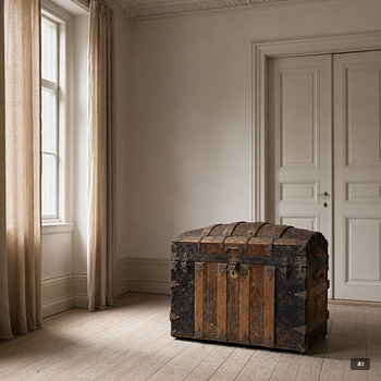 A trunk, late 19th century.