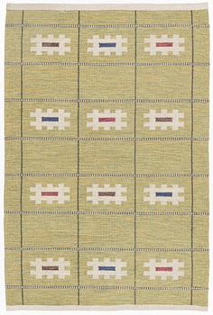 Ingegerd Silow, probably. A flat waeve rug, c. 205 x 138 cm.