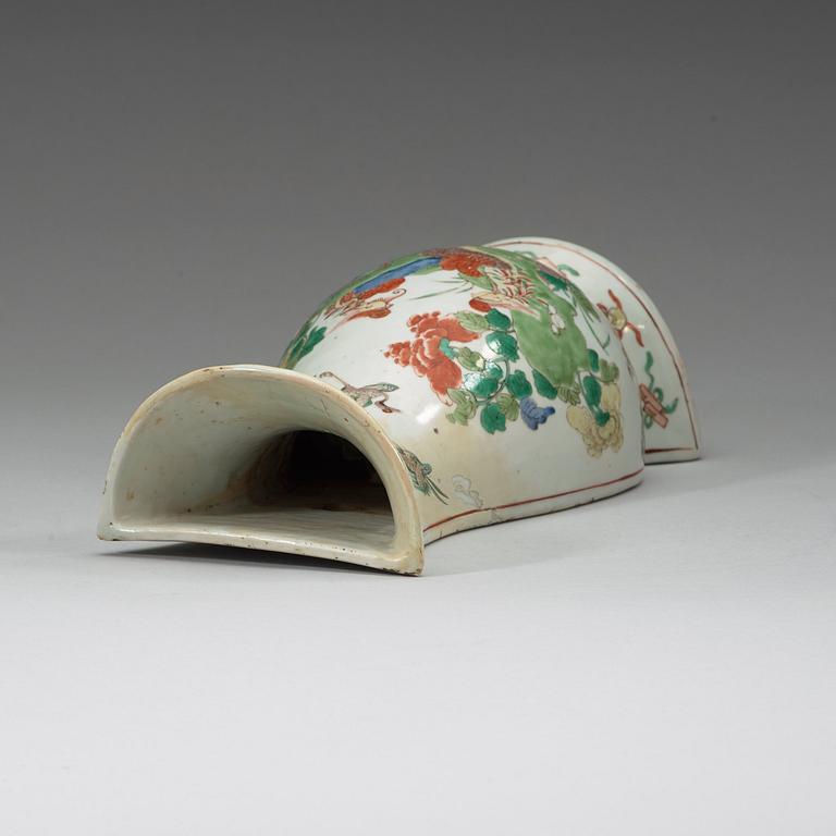 VÄGGVAS, porslin, Qingdynastin, 1800-tal.