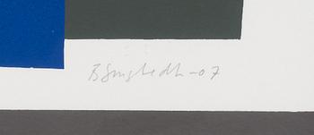 Juhana Blomstedt, serigrafi, signerad och daterad -07, numrerad 58/100.