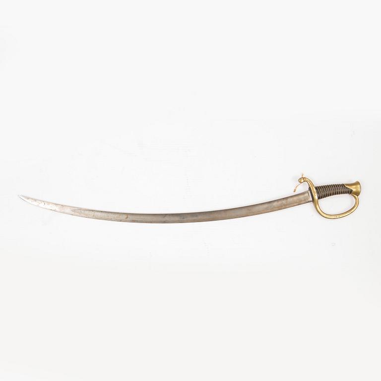 SABEL, fransk, m/1829 för artillerimanskap.
