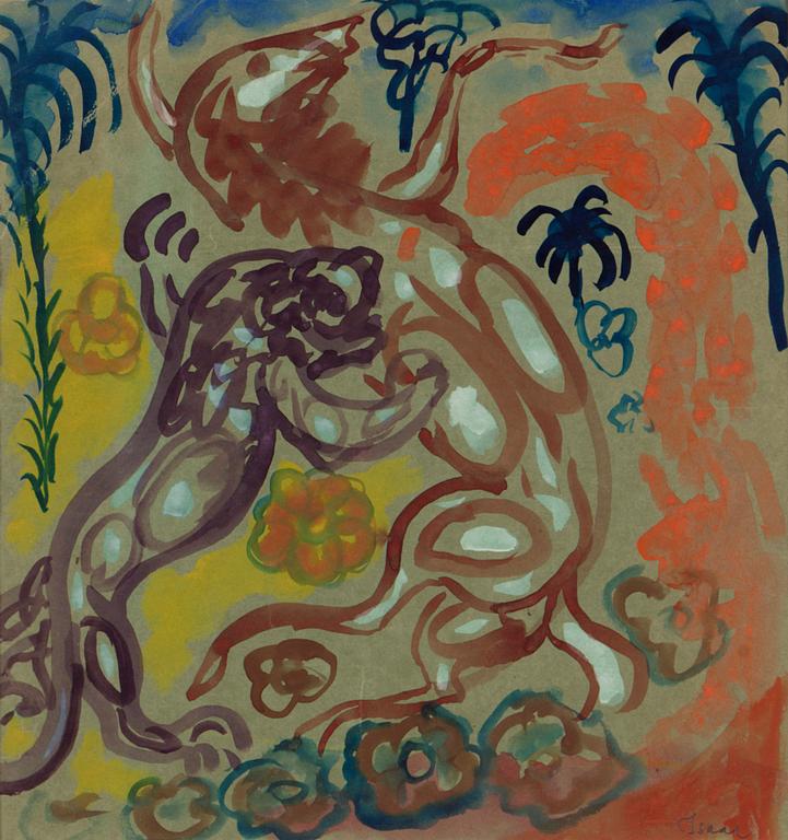 Isaac Grünewald, ”Lejonet och hästen”.