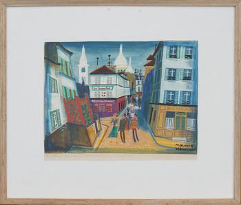 MAURICE BLANCHARD, gouache, signerad.