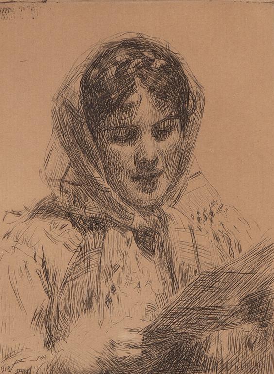 Anders Zorn, "Ett brev".