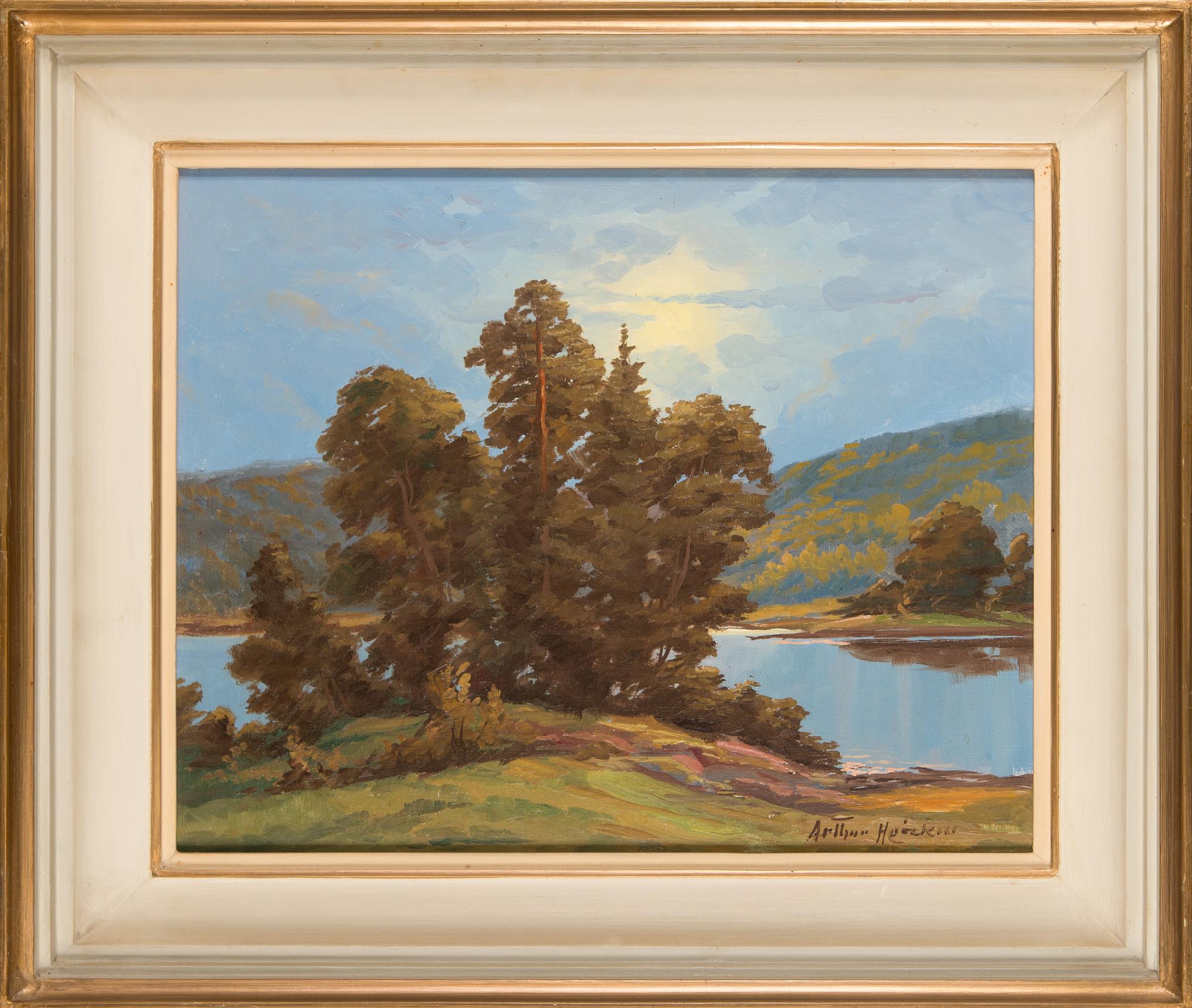 Arthur Heickell, oil on canvas, signed.