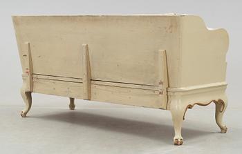 TRÅGSOFFA, rokoko, 1700-tal.
