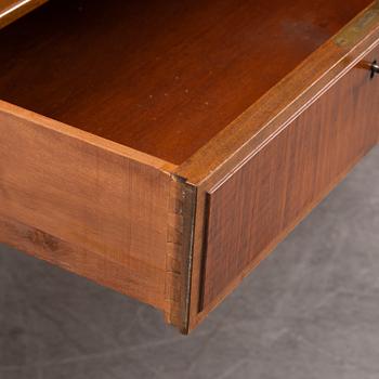 A walnut veneered cabinet, 1940's/50's.