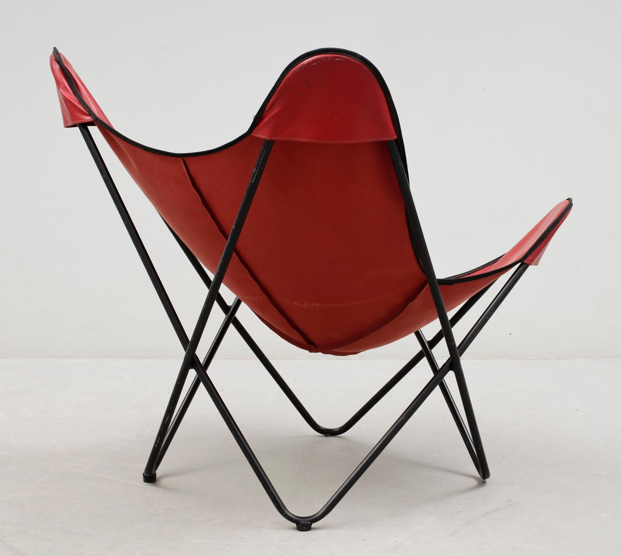 FLADDERMUSFÅTÖLJ, "Butterfly chair", 1900-talets senare hälft.