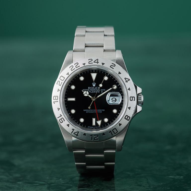 ROLEX, Oyster Perpetual Date, Explorer II, Chronometer, wristwatch, 40 mm,