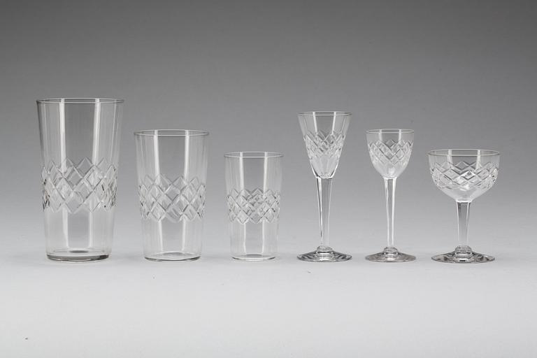 GLASSERVIS, 61 st, glas, 1900-talets mitt.