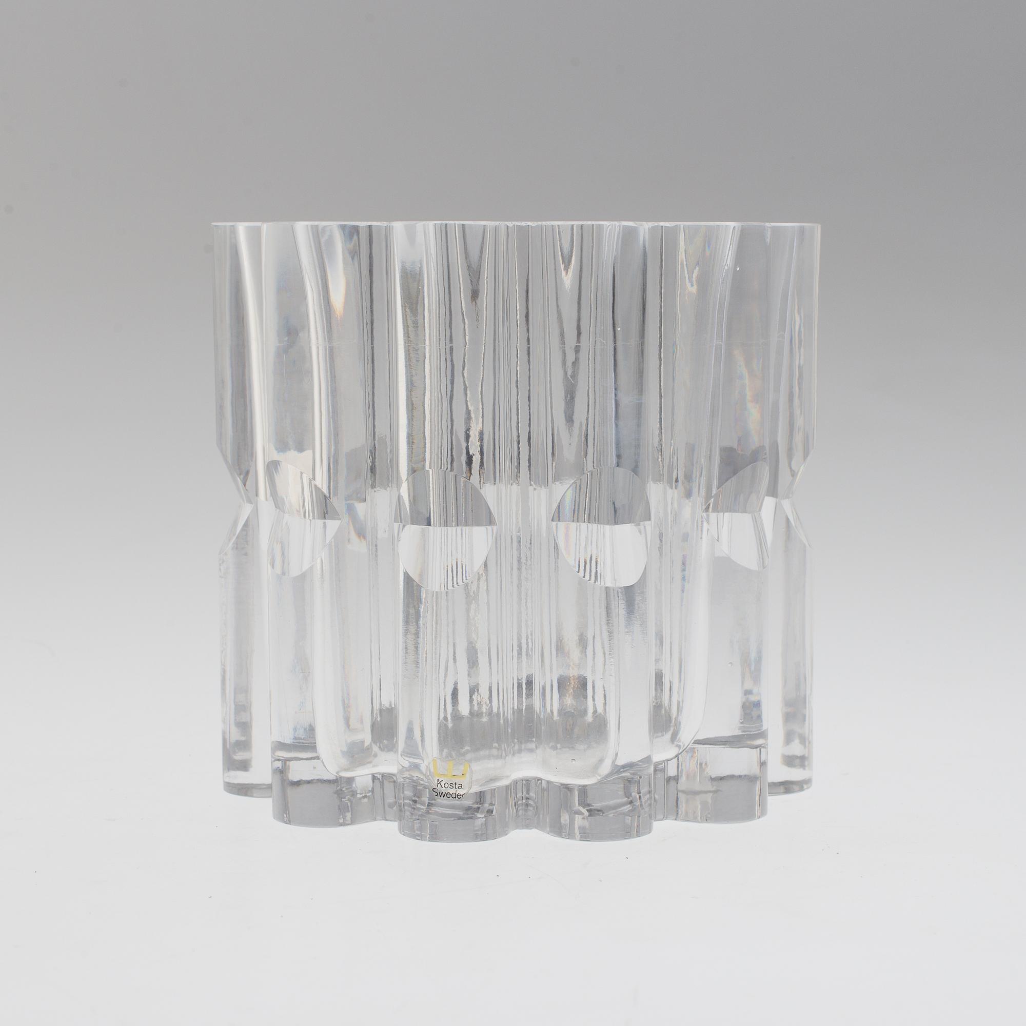 GÖRAN WÄRFF, SKÅL, glas, Kosta, 1960-/ 70-tal.