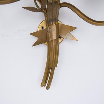Hans Bergström, Wall lamp, model 333, ateljé Lyktan, Åhus, 1940s.