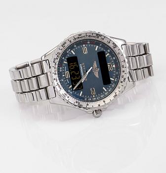 ARMBANDSUR, stål, Breitling, Chronospace.