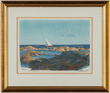 ROLAND SVENSSON, colour lithograph, signed and no. 9/275.