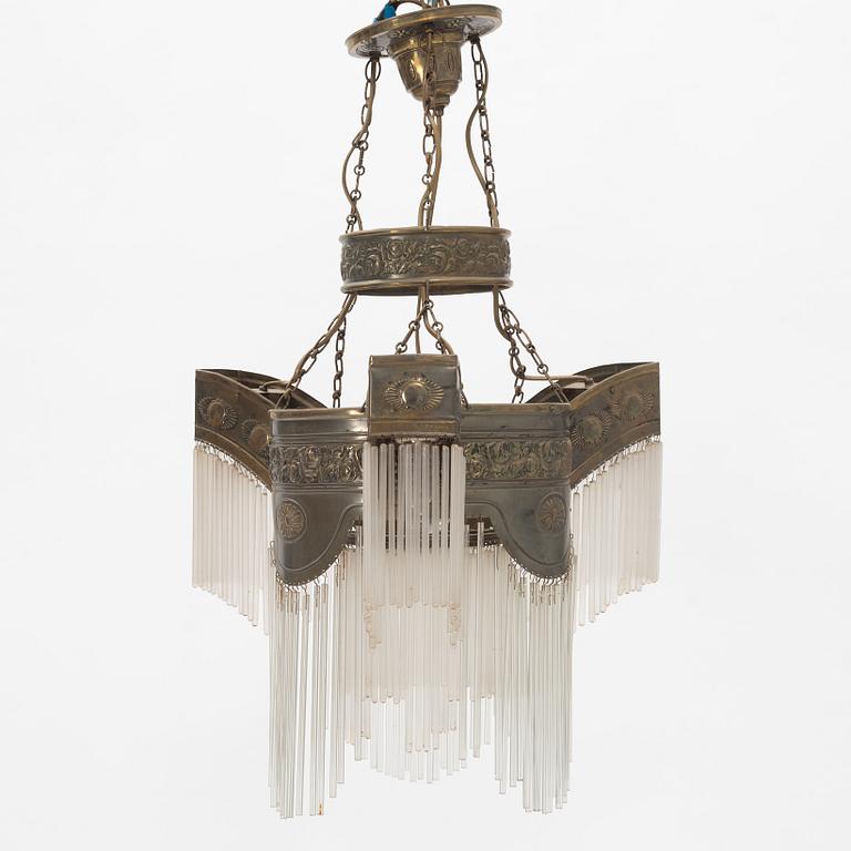 Ceiling lamp, Art Nouveau, early 20th century.