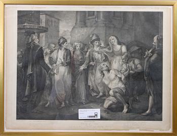 KOPPARSTICK, 3 st, 1800-tal, Shakespeare-motiv.