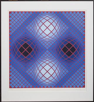 VICTOR VASARELY, färgserigrafi, signerad och numrerad 199/250.